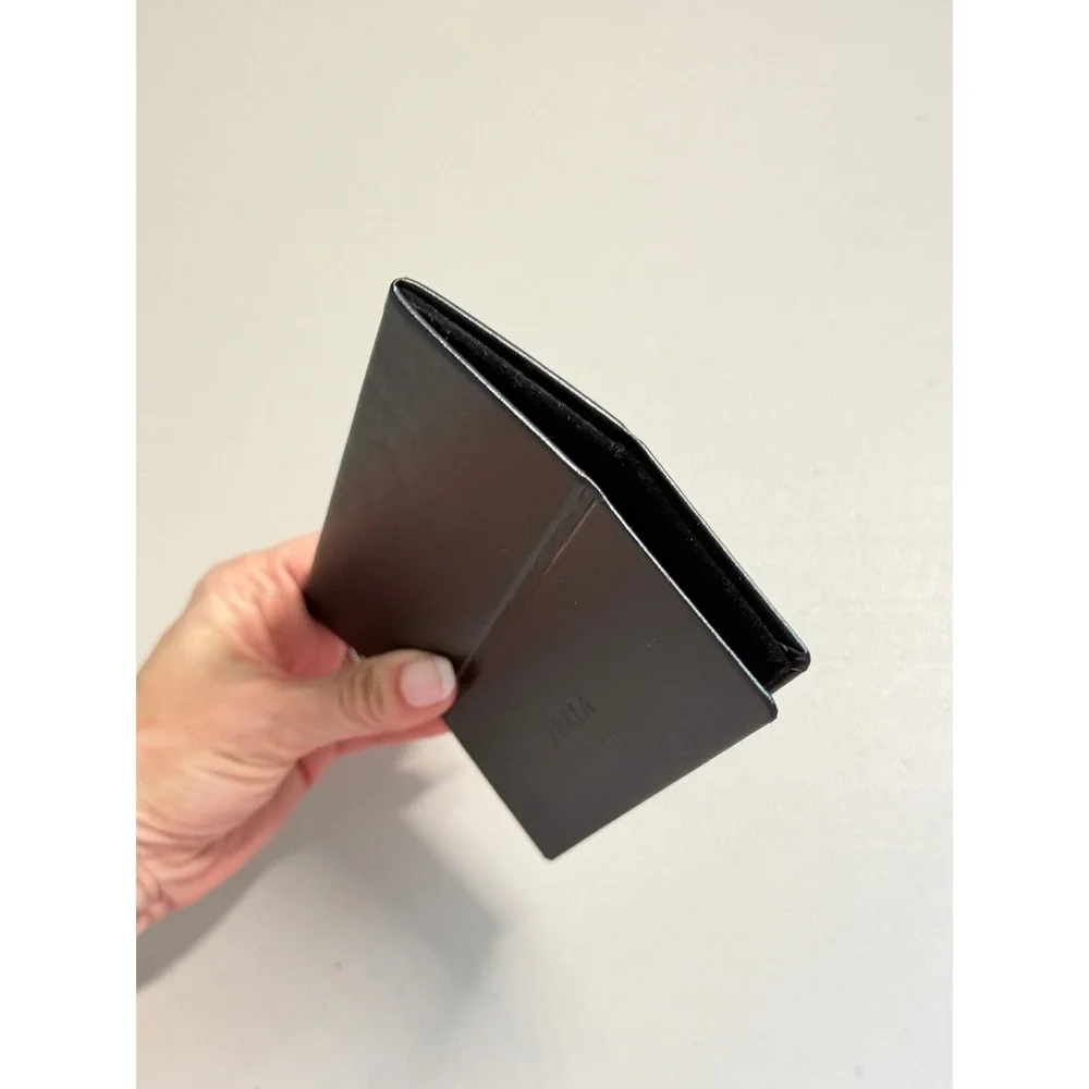 Furla Black Foldable Collapsible Eyeglasses Sunglasses Case Magnetic